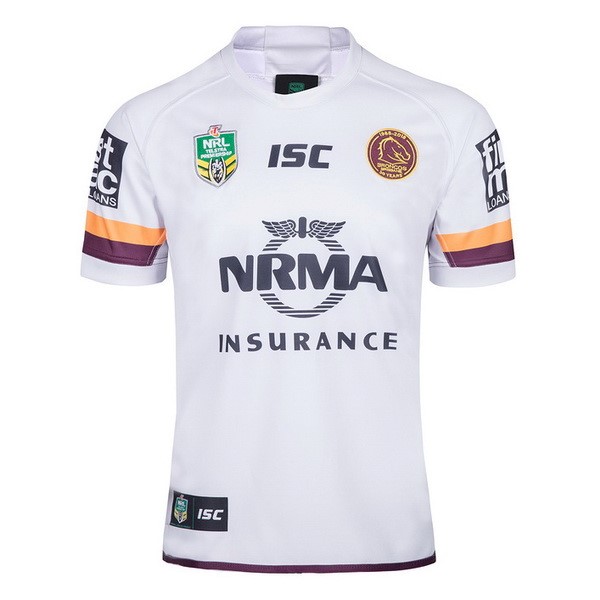 Maillot Rugby Brisbane Broncos Exterieur 2018 Blanc